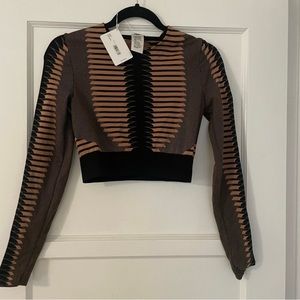 Wolford long sleeved crop top
